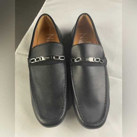 Men's Damian Dress Casual Bit Loafers - Size 12, all black - Picture 1 of 15